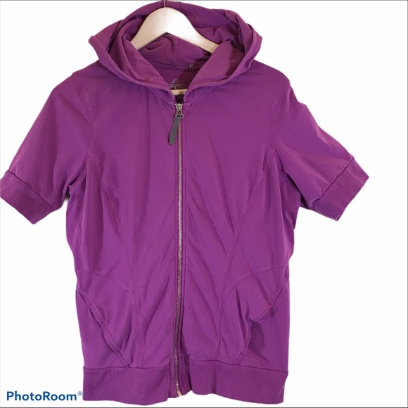 short sleeve full zip hoodie